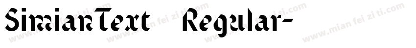 SimianText Regular字体转换